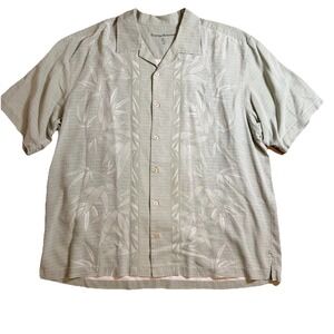 TOMMY BAHAMA Men's 100% Silk Shirt Comfy Size XL - Island Wear Tropical Hawaiian